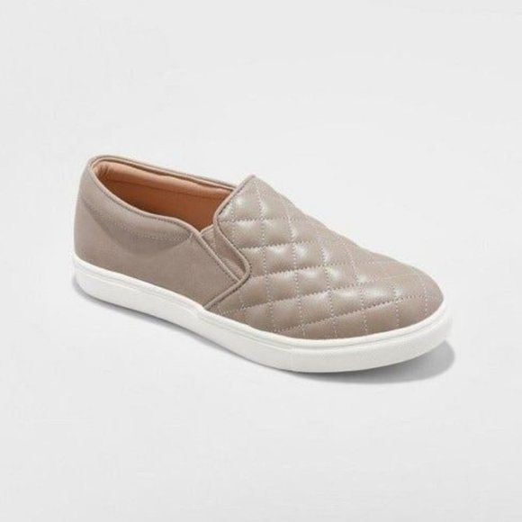 a new day Shoes - A New Day Reese Quilted Sneakers Gray